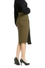 EMC亿美丞 雪纺拼接军绿色半裙 143 商品缩略图5