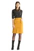 NOIR 姜黄色高腰直筒裙 856 商品缩略图1