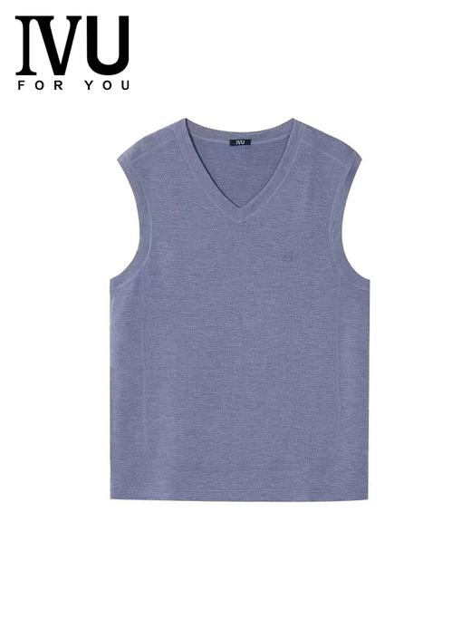 安莉芳旗下IVU男士V领无痕打底背心无袖可外穿暖衣上衣UD00122 商品图0