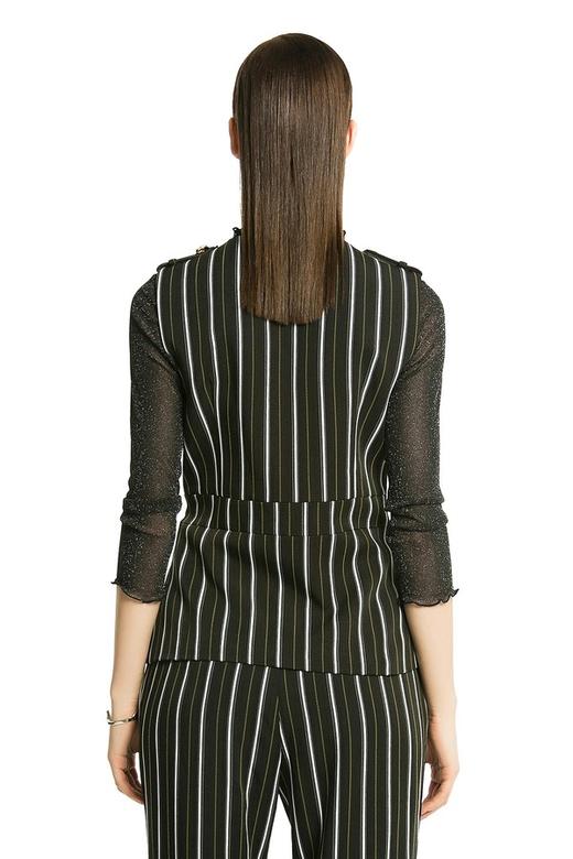 NOIR 包裹式条纹背心 818 商品图4