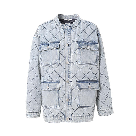 VIMAGE纬漫纪秋季新款翻领宽松舒适外套V1803438 商品图6