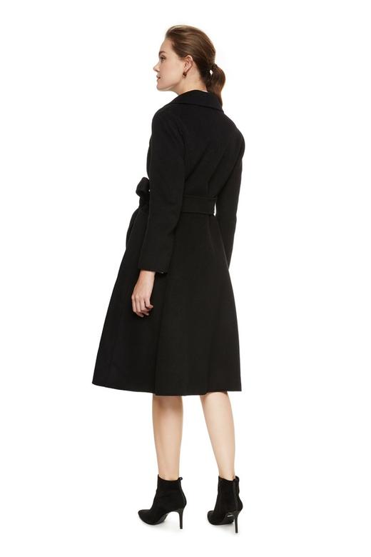 ELLA JADE 黑色系带双面呢大衣 104 商品图2