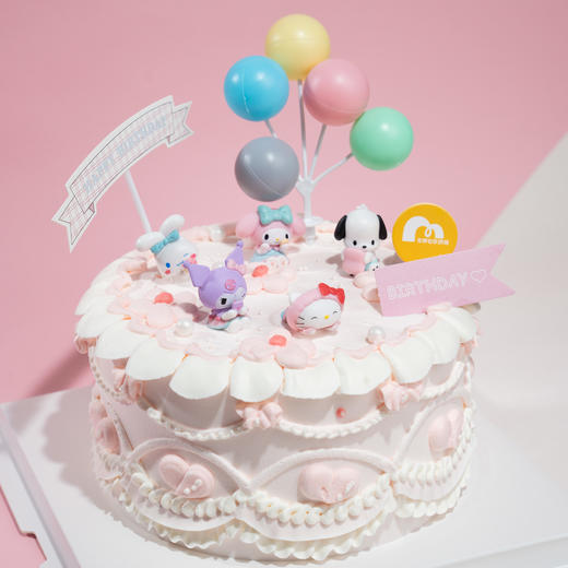 【兑换3磅】复古三丽鸥 定制复古生日蛋糕 | 双层水果进口淡奶油生日蛋糕 商品图3