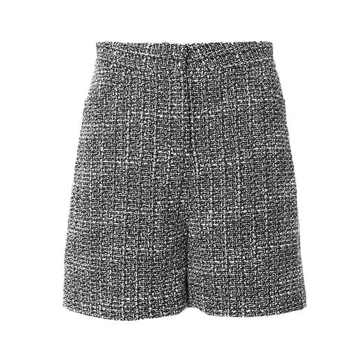 VIMAGE纬漫纪秋季新款粗花呢格子洋气复古直筒显瘦高腰女短裤裤子V1805409 商品图5