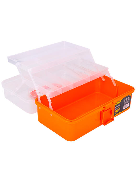 得力折叠工具箱三层(橙) 商品图1