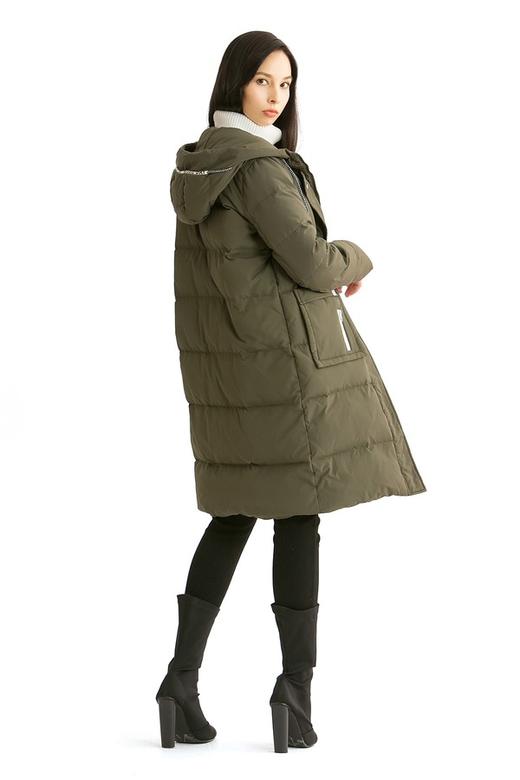 CENCH EDITION 豆沙绿连帽羽绒服 451 商品图4