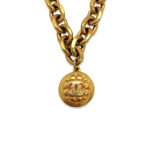 在途4周到｜Gigi Paris-Chanel-中古纽扣 粗链 项链［法国设计师］ 商品图1