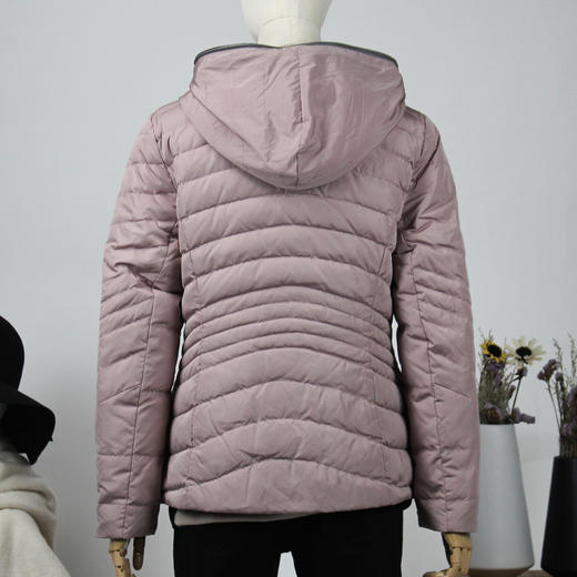 FOCALS福柯斯冬季新款修身短款正反两面穿连帽羽绒服FYJDD891P1 商品图2