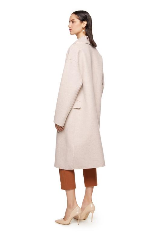 ELLA JADE 清新奶油色羊毛大衣 8193 商品图1