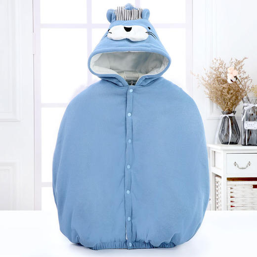 【两种穿法 潮萌时尚】婴儿斗篷披风宝宝秋冬外出服儿童防风抱被0-6月 商品图6