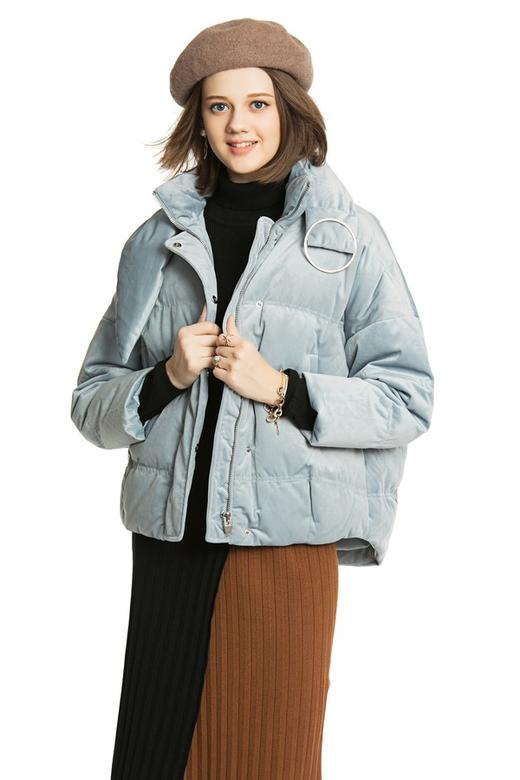 ELLA JADE 蓝色短款羽绒服 4192 商品图0