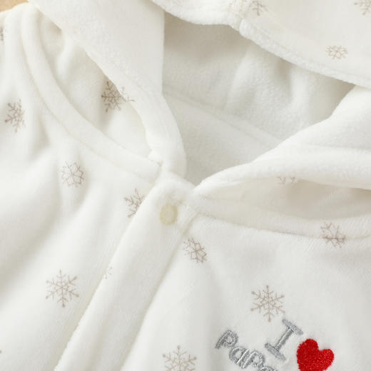 【新生儿保暖披风】婴儿衣服披风天鹅绒连帽秋冬装可爱范连帽加厚加绒防风斗篷外出服 商品图2