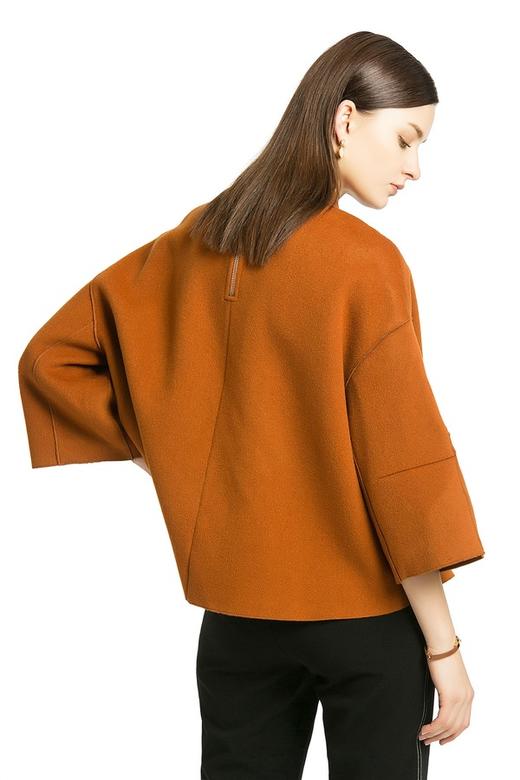 ELLA JADE 焦糖色圆领呢料上衣 228 商品图3