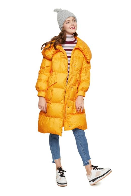 COMPLEMENTAIR 黄色束腰羽绒服 5800 商品图8