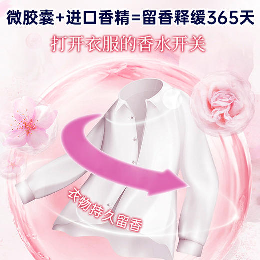 【买一次用半年】香港城市气息樱花酵素香氛洗衣液 4瓶8L超值装  低泡易漂  温和去污 商品图2