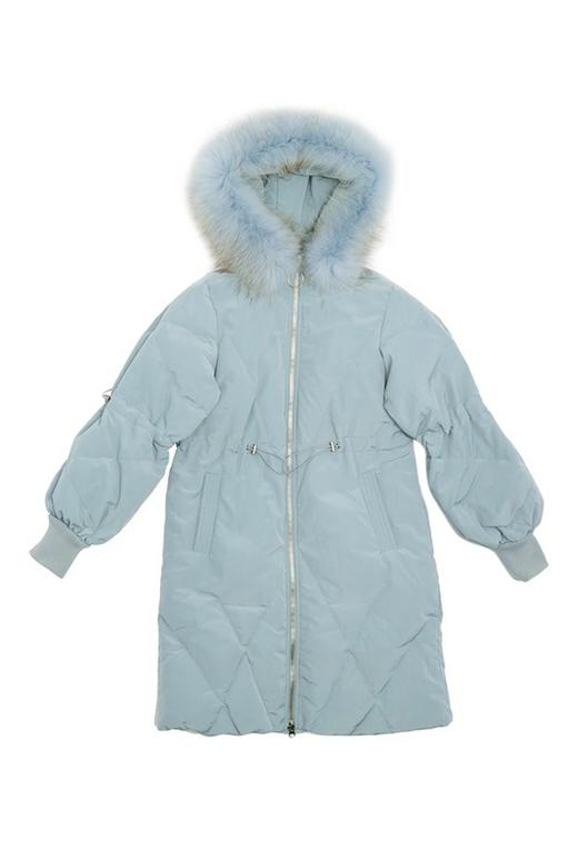 COMPLEMENTAIR 雾霾蓝毛领羽绒服 5801 商品图3