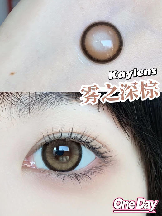 『日抛大直径』Kaylens-雾之深棕-14.5mm【日抛 0-800度 无525/575】 商品图5