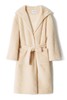 LNNNS 米黄色短毛束腰大衣 8163 商品缩略图4