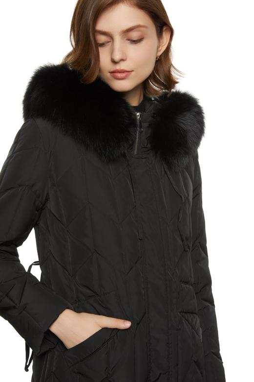 J.A 抽绳收腰毛领羽绒服 5751 商品图2