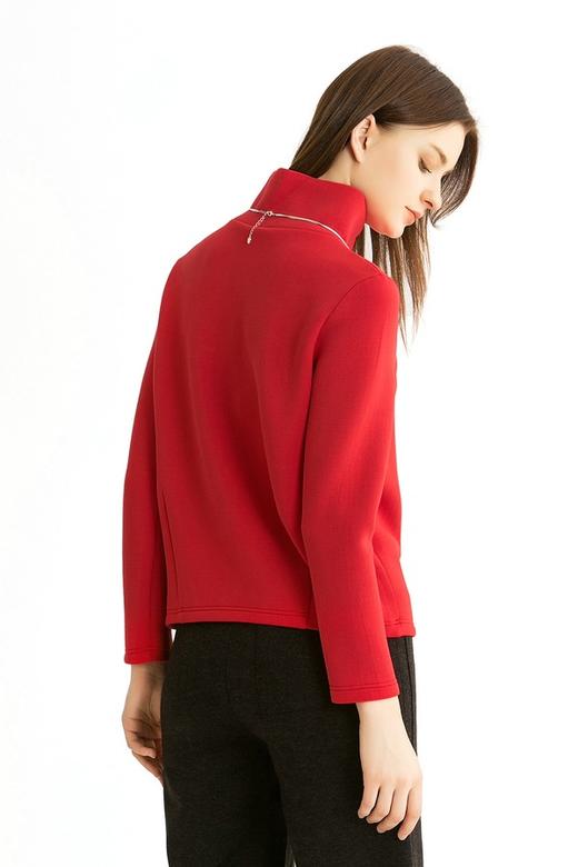 SUMMER & SAGE 橙红色高弹力上衣 723 商品图3