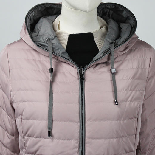 FOCALS福柯斯冬季新款修身短款正反两面穿连帽羽绒服FYJDD891P1 商品图3