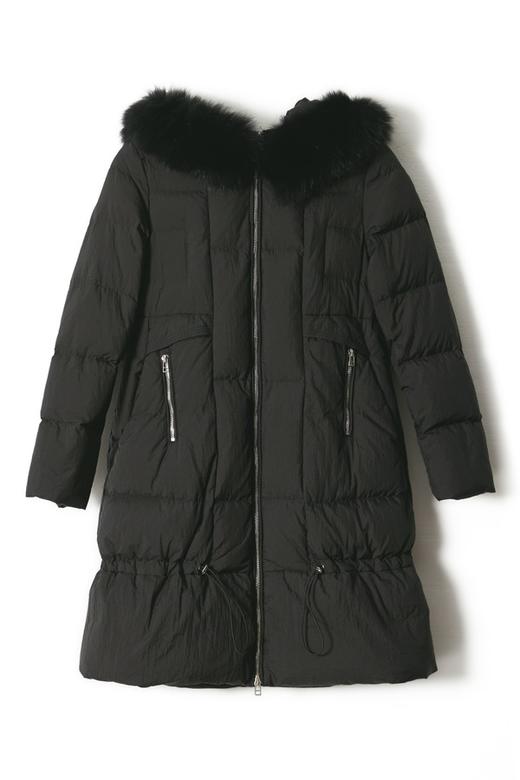 ELLA JADE 黑色狐狸毛装饰羽绒服 933 商品图4