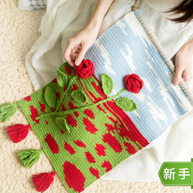 苏苏姐家秘密花园挂毯 钩针手工制作diy编织毛线团材料包在家手工活