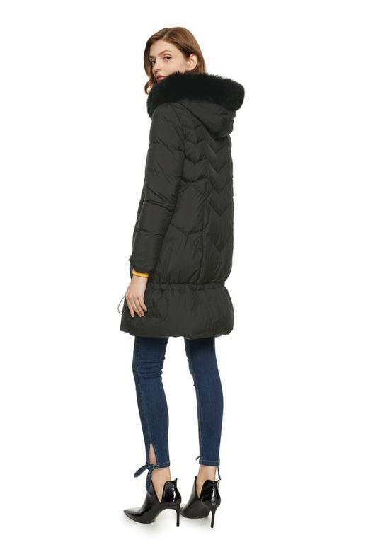 ELLA JADE 黑色狐狸毛装饰羽绒服 933 商品图2