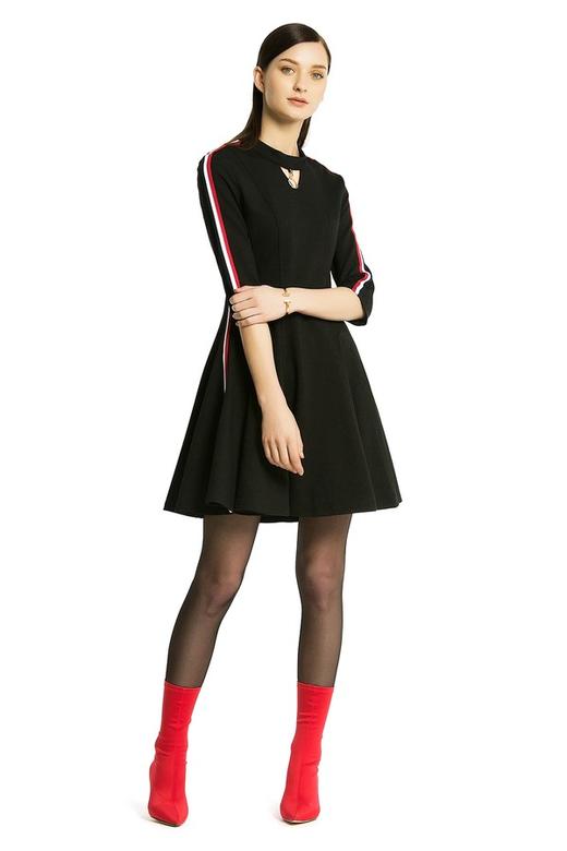 SUMMER & SAGE 运动风条纹修身连衣裙 797 商品图1