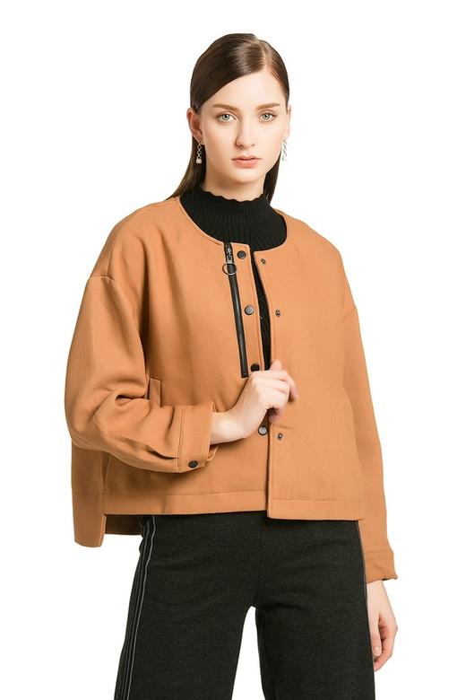 SUMMER & SAGE 驼色百搭短大衣 258 商品图0