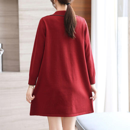 QY 8288纯色气质减龄针织裙 商品图4