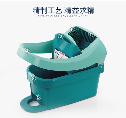 5F 利快生活 榨水桶德国进口地拖桶脚踩免手洗柞水器挤水桶拖把桶【单桶】 商品图2