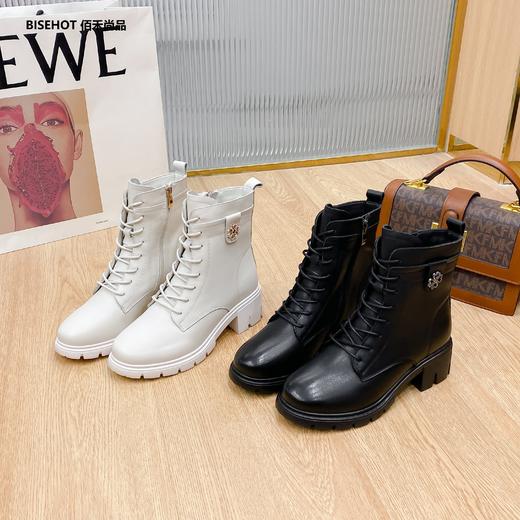 新品厚绒牛皮百搭舒适矮靴968B25514 商品图2