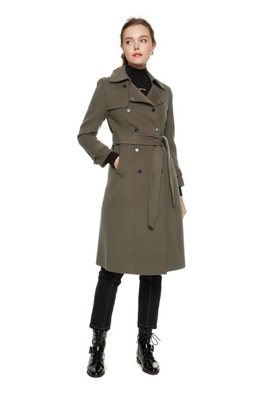 ELLA JADE 军绿色风衣式呢大衣 106 商品图0