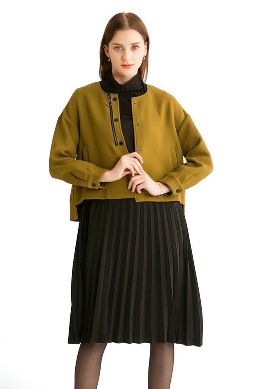 SUMMER & SAGE 芥末黄时尚短大衣 255 商品图2