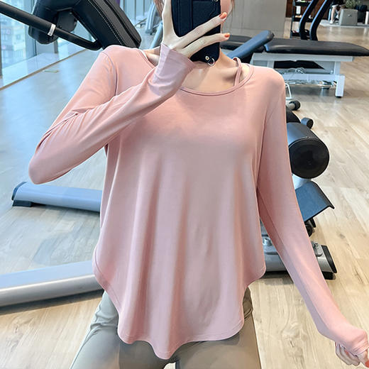 【限时秒】YOGACODE火树银花/宽松显瘦健身跑步训练透气瑜伽t恤YCDS366 商品图1