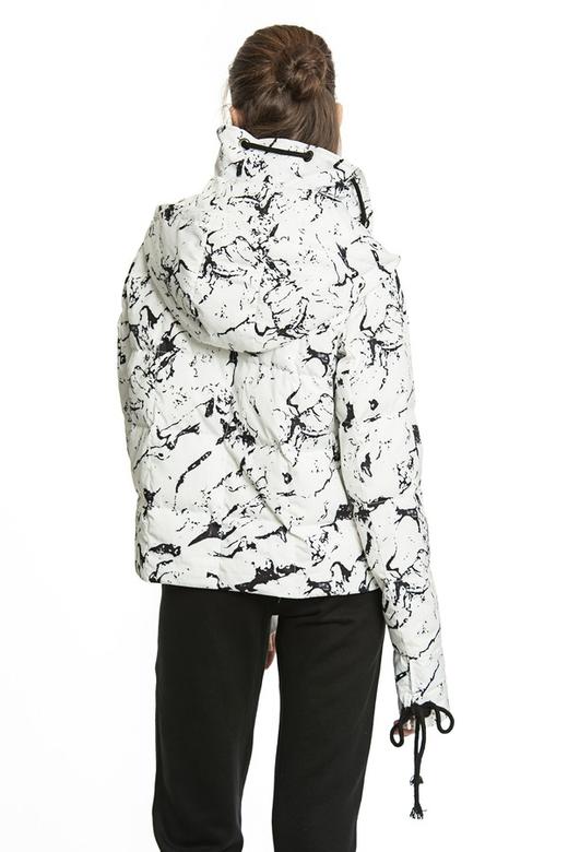ELLA JADE 大理石纹理短款羽绒服 4423 商品图2