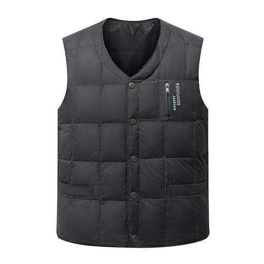 2023冬季新款中老年背心男士保暖马甲内胆爸爸装无袖坎肩 mm56 商品图2