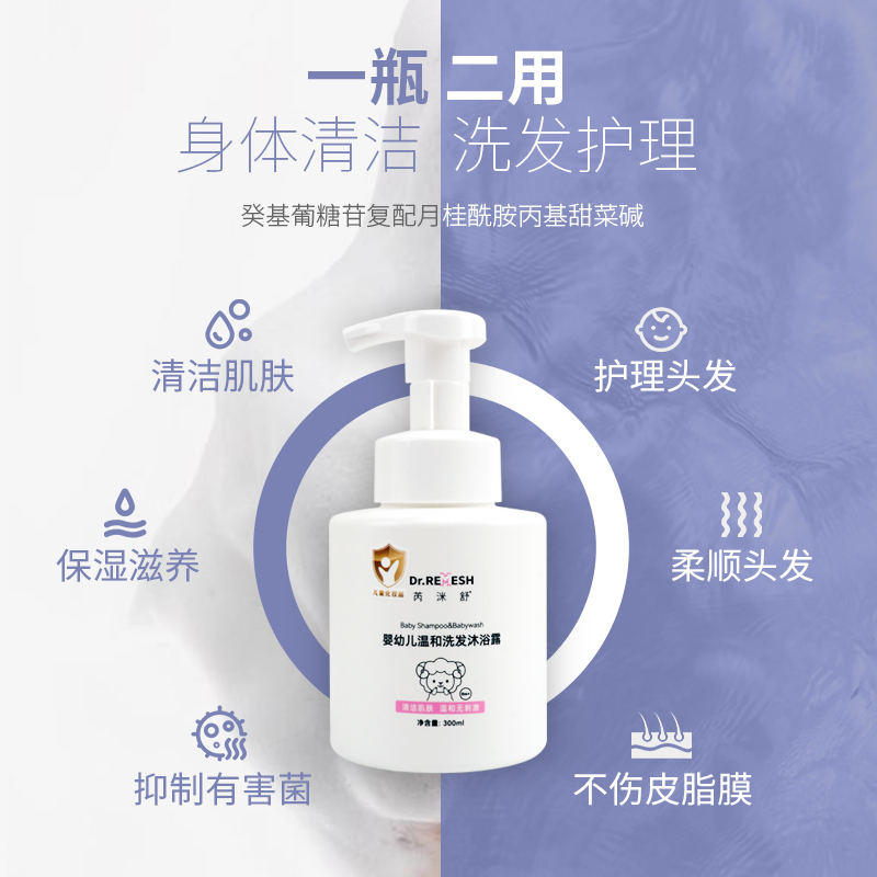 （新包装）芮洣舒婴幼儿二合一洗发沐浴露