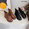 新品冬季厚绒牛皮百搭舒适矮靴968B25545 商品缩略图0