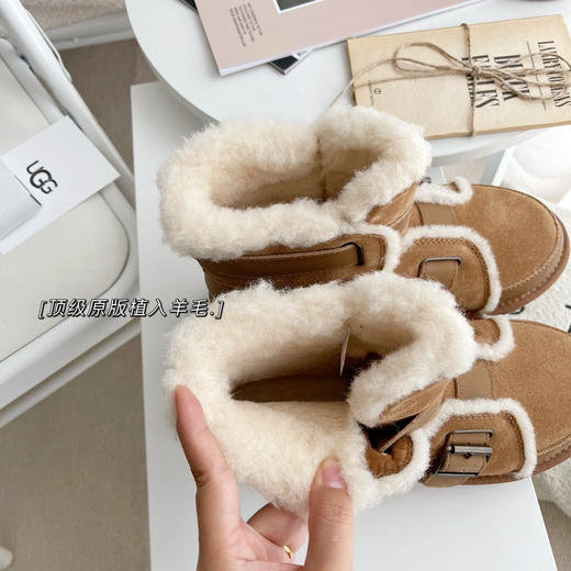 机车雪地靴-栗色 商品图5