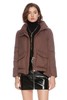 ELLA JADE 对称口袋棕色羽绒服 3716 商品缩略图0