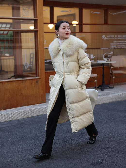 双腰头修身开叉九分牛仔裤 商品图3