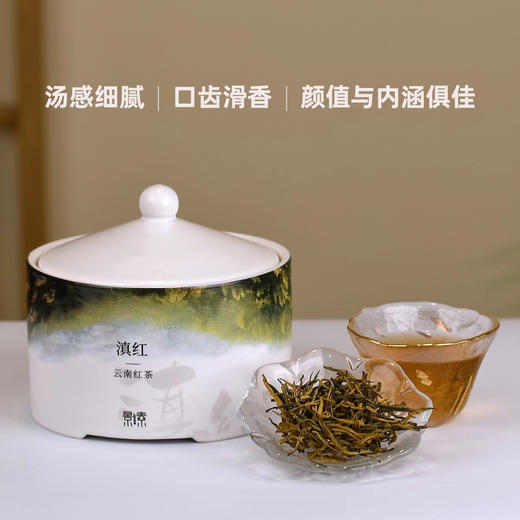 「滇红金针」花漾蜜韵，生而精致，老树头春（瓷罐100g） 商品图0