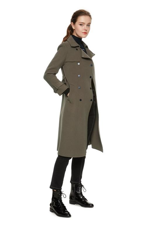 ELLA JADE 军绿色风衣式呢大衣 106 商品图1