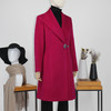 FOCALS福柯斯新款修身中长款纯色羊毛羊绒呢大衣外套FYWDK1300ZR 商品缩略图1