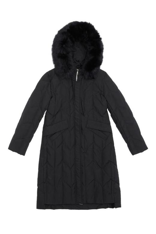 J.A 抽绳收腰毛领羽绒服 5751 商品图3