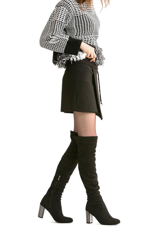 NOIR 黑色信封式短裙 812 商品图4