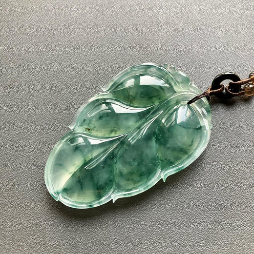 冰种飘花翡翠大叶子 商品图5