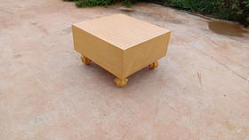 18厘米厚中式新榧贴面莲花腿棋墩